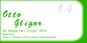 otto gligor business card